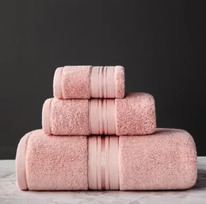 3 Pieces Luxury Towel Pure Cotton Towel Sets Washcloth for Bathroom Home