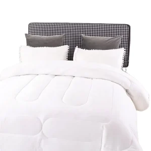 3 Pieces Queen Size Boho Cute Ball Bedding Set Soft Warm Vintage Lightweight Solid Comforter Set