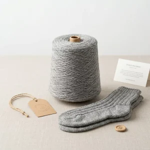 3# Raw Grey 100% Polyester 16S Ring Yarn High Color Fastness Abrasion Resistance Anti Pilling High Tenacity Sewing