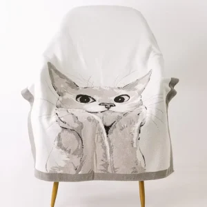 30*40 100% Polyester Custom Designs Private Label BSCI OEKO-TEX Certified Knitted Throw Blanket