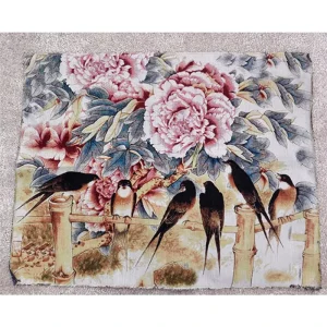30*60cm Jacquard Woven Aubusson JPolyester Wall Color Textile Home Manufacturer Showroom Decoration