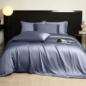300 Tc 100% Bamboo Fiber Woven OEKO-TEX Certified Modern Duvet Cover Set Extra Deep Pocket King Size Organic Cooling All-Season