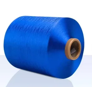 300D/288F Black Semi Dull Low Elastic Yarn 100% Polyester Yarn DTY Twisting From Polyester Yarn Manufacturer