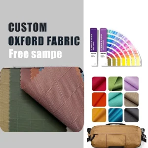 300D Large Grid TPU Abrasion-Resistant Polyester Waterproof Oxford Fabric for Handbags Backpacks Luggage Tents