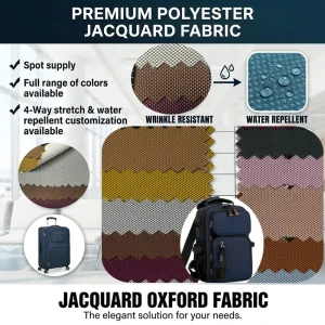 300D Two Color Composite Abrasion Resistant Polyester Oxford Fabric for Handbags Backpacks Luggage Tents