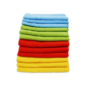 300GSM 40*40CM Microfiber Cleaning Cloths Absorption Reusable Car Cleaning Towels Car Wash Towels Custom Logo