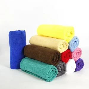 300GSM Woven Microfiber Cloth Quick Dry Compressed Roll in Bulk Factory Price Car Wash Detailing Cleaning Towel