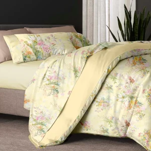 300TC Premium Combed Cotton Smooth Queen 3 Pieces Cotton Bed Sheet Pillowcase Set