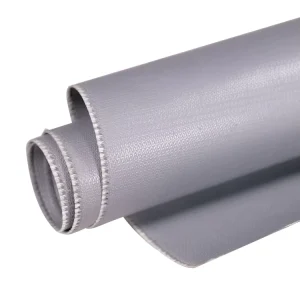 300g Square Meter Silicone Rubber Coated Fiberglass Fabric Cloth For Fireproof 1000 Degrees Fiberglass
