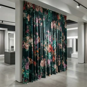 300g/m Flame Retardant Brushed Velvet Fabric Heavyweight Knitted 100% Polyester 58/60″ Width Stage Curtain Backdrop