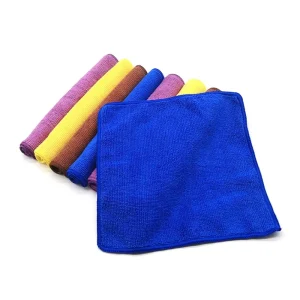 300gsm Gray Warp Knitted Microfiber Cleaning Cloth Quick-Dry 40*40cm Towels for Car Kitchen for Cleaning Drying
