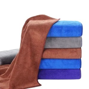 300gsm Hair Salon Towels Bleach Resistant Plain Dyed Barber Shop Hair Wrap Drying Towel Quick Dry Microfiber Hair Towel
