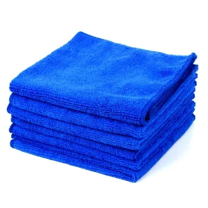 300gsm Quick Dry Microfiber Rag Towel for Car Detailing Warp Knitted Lint Free Kitchen Cleaning Cloth for Dish Glass Car Wash