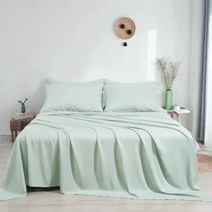 300tc Luxury Bamboo Fitted Sheet Set 100% Organic Bamboo Sheets Bedding Set Crib Sheet