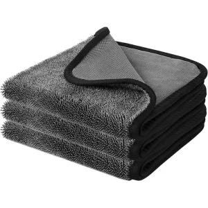 30cm X 30cm 500gsm Microfiber Car Towels Fast Drying Car Wash Towel for Home Use