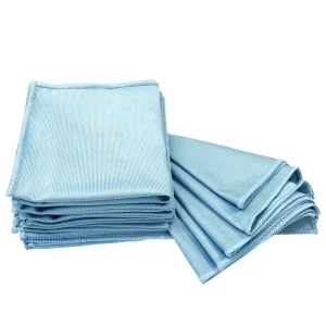 30x30cm 320GSM Absorbent Dish Drying Towel Glassware Wiping Lint free Polishing Rags Microfiber Cleaning Cloths for Glass Window
