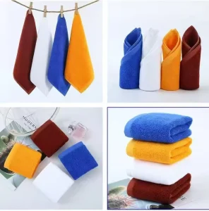 30x30cm Basics 100% Cotton Hand Towels Quick Dry Woven Technics for Hotel Bathroom Kitchen Workplace Salon or Gym OEKO TEX