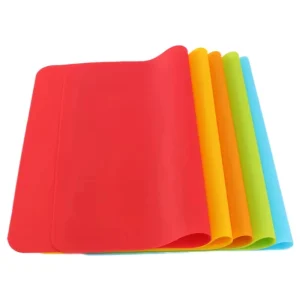 30×40 cm Square Non Slip Durable Placemats Place Mats Waterproof Heat Resistant Silicone Table Mats for Kitchen and Dining