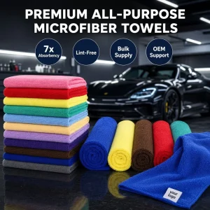 30x60CM Microfiber Car Detailing Towel High Absorbent Sewing Cloth for Cleaning Wash Microfibre Towel for Car Care