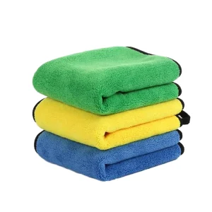 30x70cm 500 GSM Double Layer Knitted Microfiber Eco Friendly Antimicrobial Super Absorbent Thick Quick Drying Hair Drying Towel