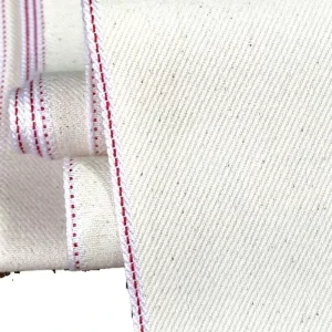 31/32 Inch Medium Weight Selvedge Chino Jeans from 100% Organic Raw Ecru Cotton Twill Fabric for Accessories