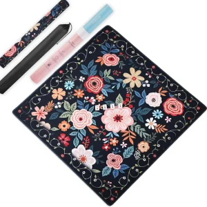 31.5*31.5inch&33*33inch High End Modern Designer American Mahjong Mat Blue Charleston Theme Floral Lantern Print Foldable