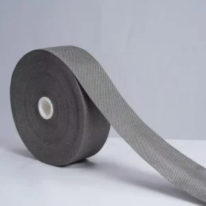 316L Stainless Steel Fiber Woven Webbing 8cm Soft Industrial Fabric for Various Industries