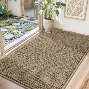 32×48 Non Slip Absorbent Tufted PET Friendly Entryway Rugs Dirt Trapper Doormats Washable Low Pile Welcome Floor Mat for Front