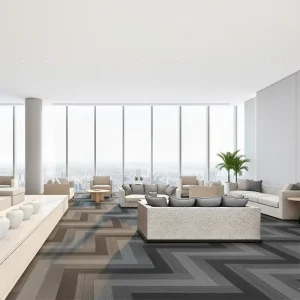 33.33*100cm Nylon Material PVC Backed Luxury Removable Carpet Tile Office Modular Carpet
