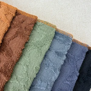 340GSM Premium Velvet Flannel Fabric Upholstery Cloth Knitted Plush Material Scratch Proof for Hotel Furniture