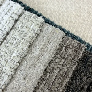 340GSM Soft Plush Chenille Upholstery Material 100 Polyester Woven for Cushion Cover