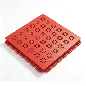 34x34cm Joyful Flower TPE Interlocking Suspended Floor Tiles for Kindergartens & Sports Venues
