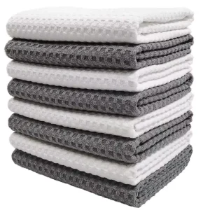 35*35cm 100% Pure Cotton Waffle Towels Cleaning Cloth Kitchen Towels