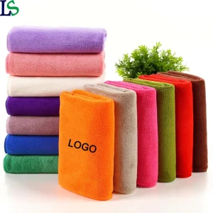 35*75cm Super Absorbent Beauty Hair Salon Towels Colorful Microfiber Fast Drying Face ToweL With Embroidery Logo