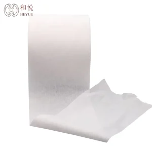 35-80gsm Viscose+Polyester Parallel Lapping Spunlace Nonwoven Fabric Breathable Eco-Friendly Lightweight Mesh for Wet Toilet