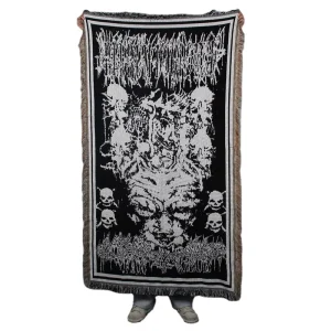35% Cotton 65% Polyester Tapestry Tassel Throw Jacquard Woven Folded Portable Four Seasons Customizable Blanket