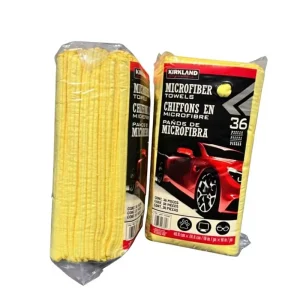 36 Pieces Pack Custom Microfibre Rags Overlock 350gsm Serging Cleaning Cloth 40*40 Microfiber Car Cleaning Wash Towels