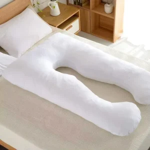 360 Body Pillow U Shaped Pregnancy Pillow Shredded Cooling Gel Fill Ergonomic Design Double Side Washable