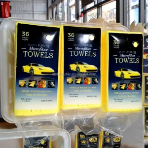 36PCS 300GSM Microfiber Car Wash Towels Auto Interior Polish Cleaning Cloth for Car Towels