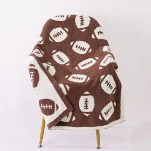 370g Customized Comfortable Super Soft 30*40 Knitted Throw Blankets for Four Seasons