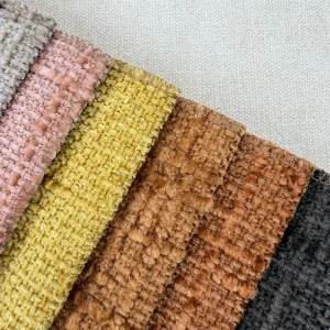 380GSM Soft Chenille Fabric Plain Sofa Textile with Water Repellent for Cushion Cover and Chair