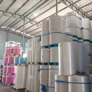 38GSM Matte White SMS Nonwoven Fabric Medical Grade Raw Material for Surgical Gown Isolation Gown Disposable Protective Clothing