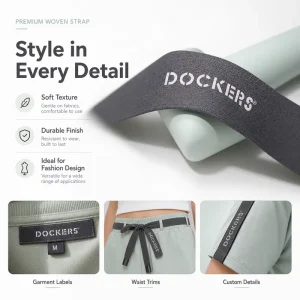 38Mm Wide Colorfast Washable Tech Silicone Printed Elastic Waistband 1.5 Inch Breathable Woven Bags Garments