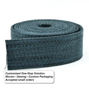 38mm Two Colors Mix Webbing Heavy Duty Polyester Thread Woven Webbing for Men Outdoor Belt