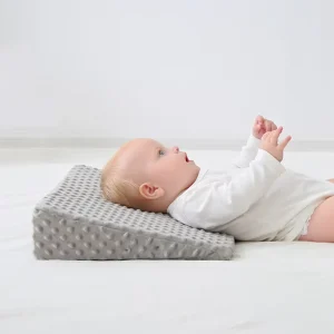 3D Bead Velvet Anti Spit Up Pillow Newborn Portable Triangle Slope Nursing Pillow Baby Soothing Sleep Toy