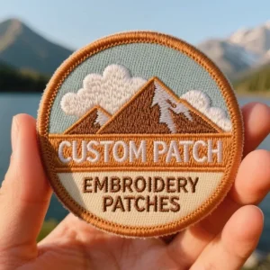 3D Custom Embroidered Logo Patches with Puff Embroidery Adhesive Iron On Heat Transfer Badges for Clothes Hats & Bags