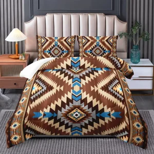 3D Digital Printing Polyester Fabric African Floral Ethnic Comfort Soft Comforter Set