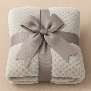 3D Jacquard Green Soft Fleece Blanket for Home Decoration Custom Throw Blanket