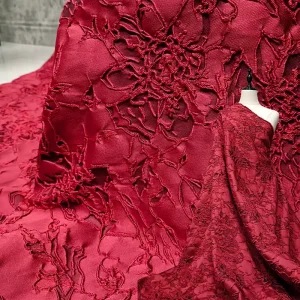 3D Jacquard Relief Fabric Allover Rose Pattern for Cheongsam JST 222