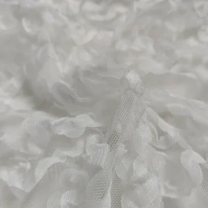 3D Multi Color Embroidered Tulle Lace Fabric 100% Polyester Breathable Lightweight for Girls’ Dresses Kids’ Garments Floral Mesh